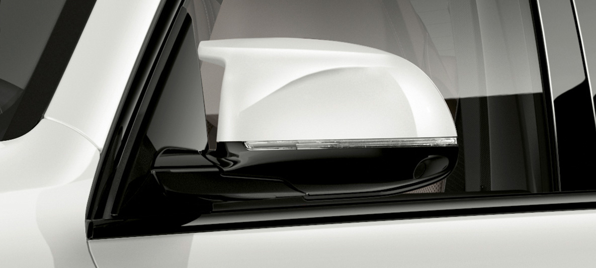 Spiegelkappen BMW X5 M F95 Spiegelkappen BMW X5 M Mineralweiss F95 Nahaufnahme