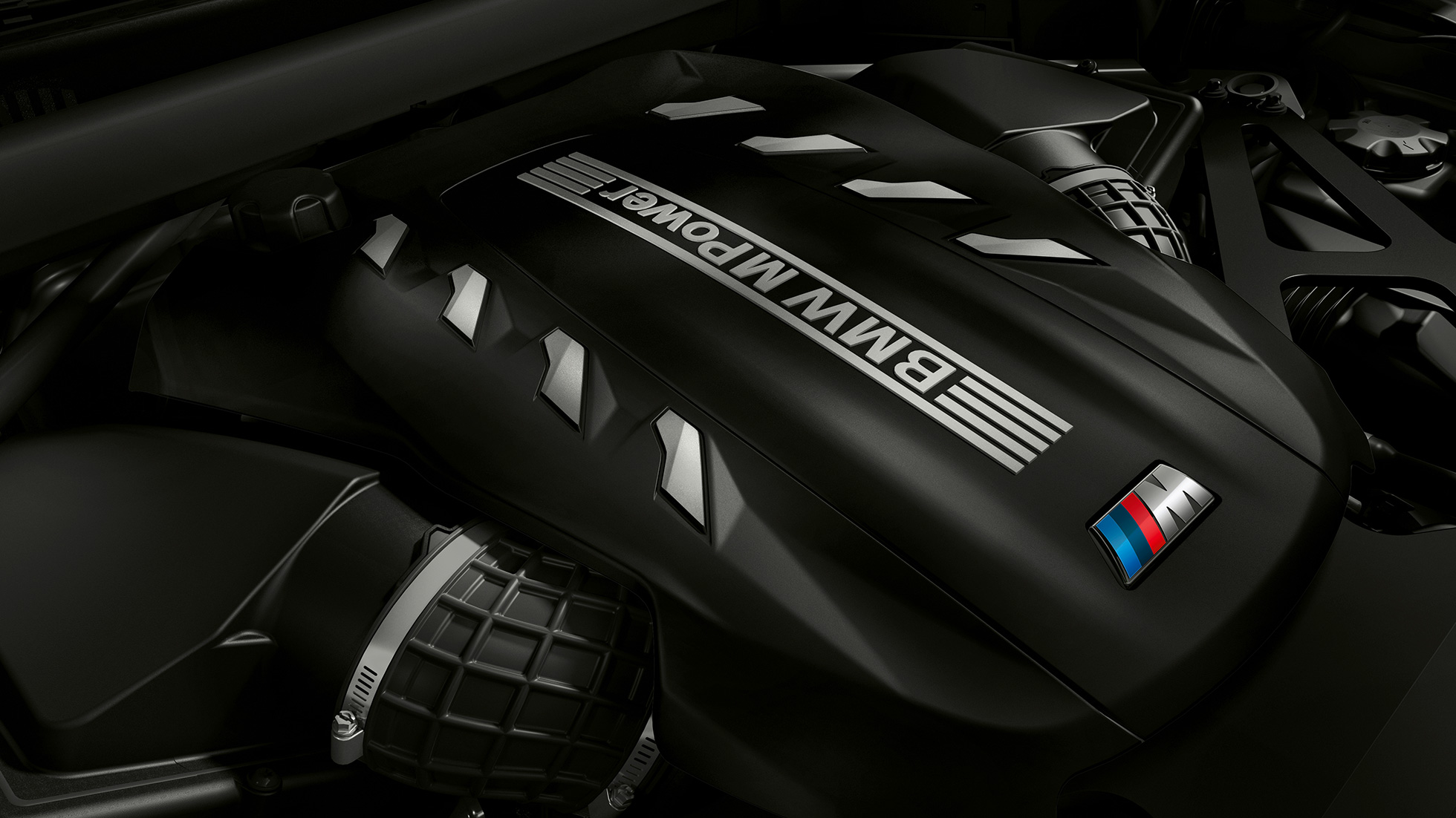 Motore benzina High-Performance M TwinPower Turbo a 8 cilindri BMW X6 M Competition Motore benzina High-Performance M TwinPower Turbo a 8 cilindri BMW X6 M Competition F96 2020 M, primo piano