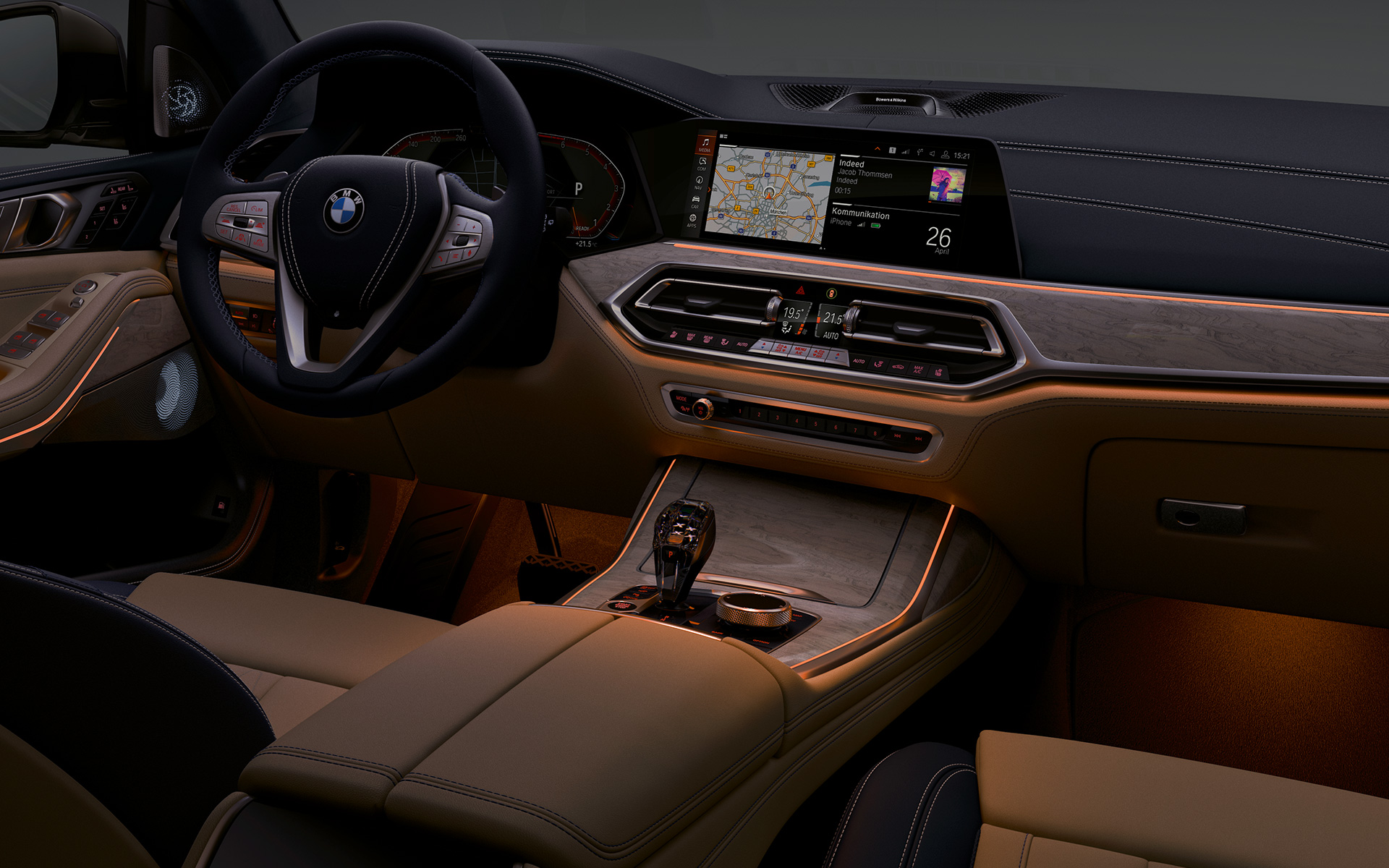BMW X7 M50i G07 2019 Cockpit Ambientes Licht BMW X7 M50i G07 2019 Cockpit Ambientes Licht