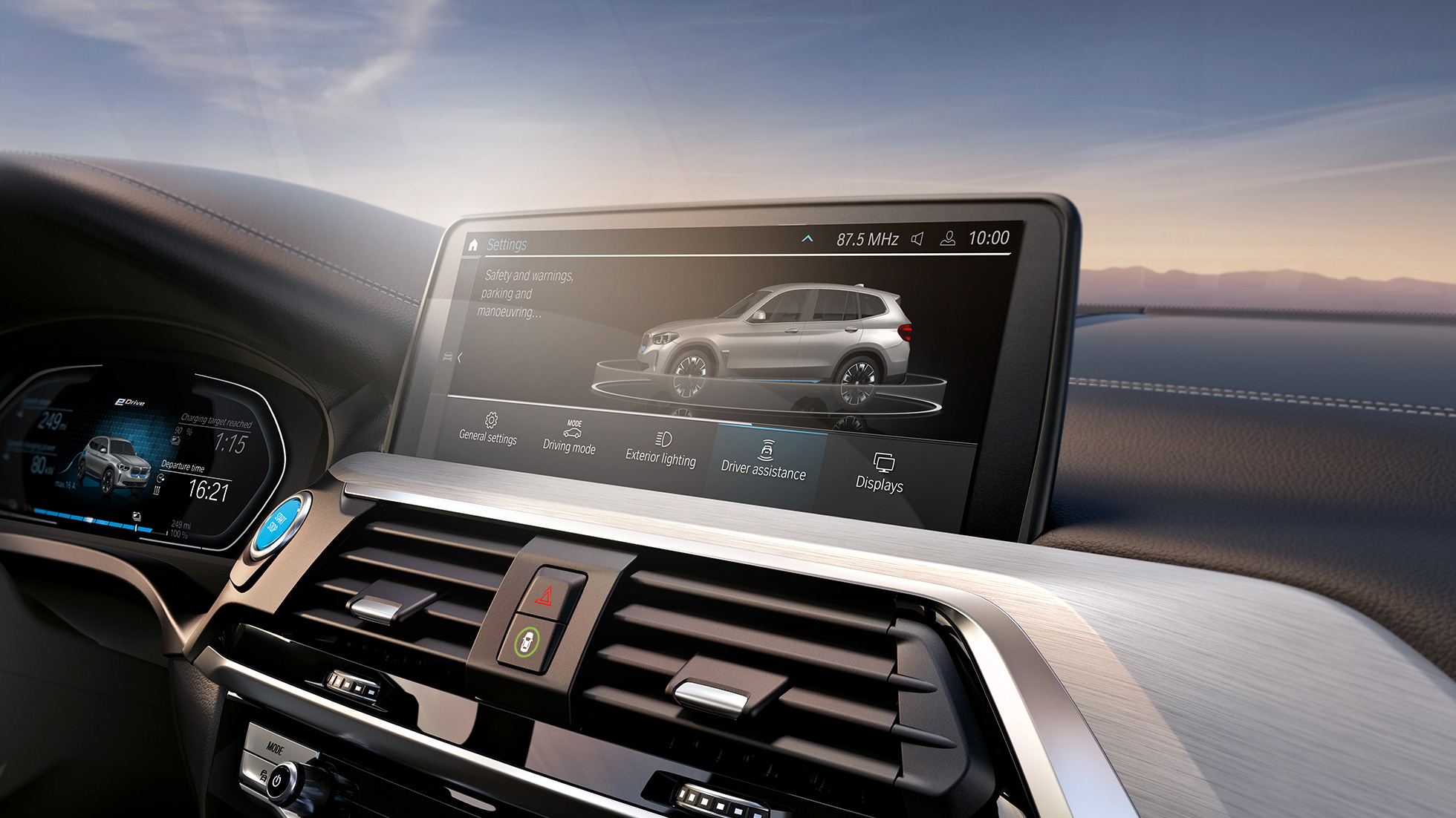 Sistemi di assistenza alla guida della BMW iX3 G08 Control Display cockpit Sistemi di assistenza alla guida delle BMW iX3 G08 2020 Control Display cockpit