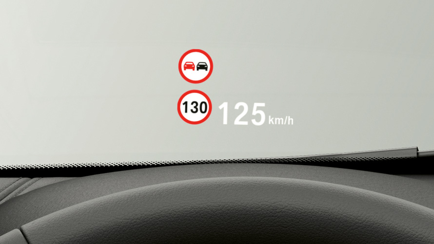 BMW X1, Head-up Display F48. BMW X1 Interieur, mit Blick auf das BMW Head-up Display F48.