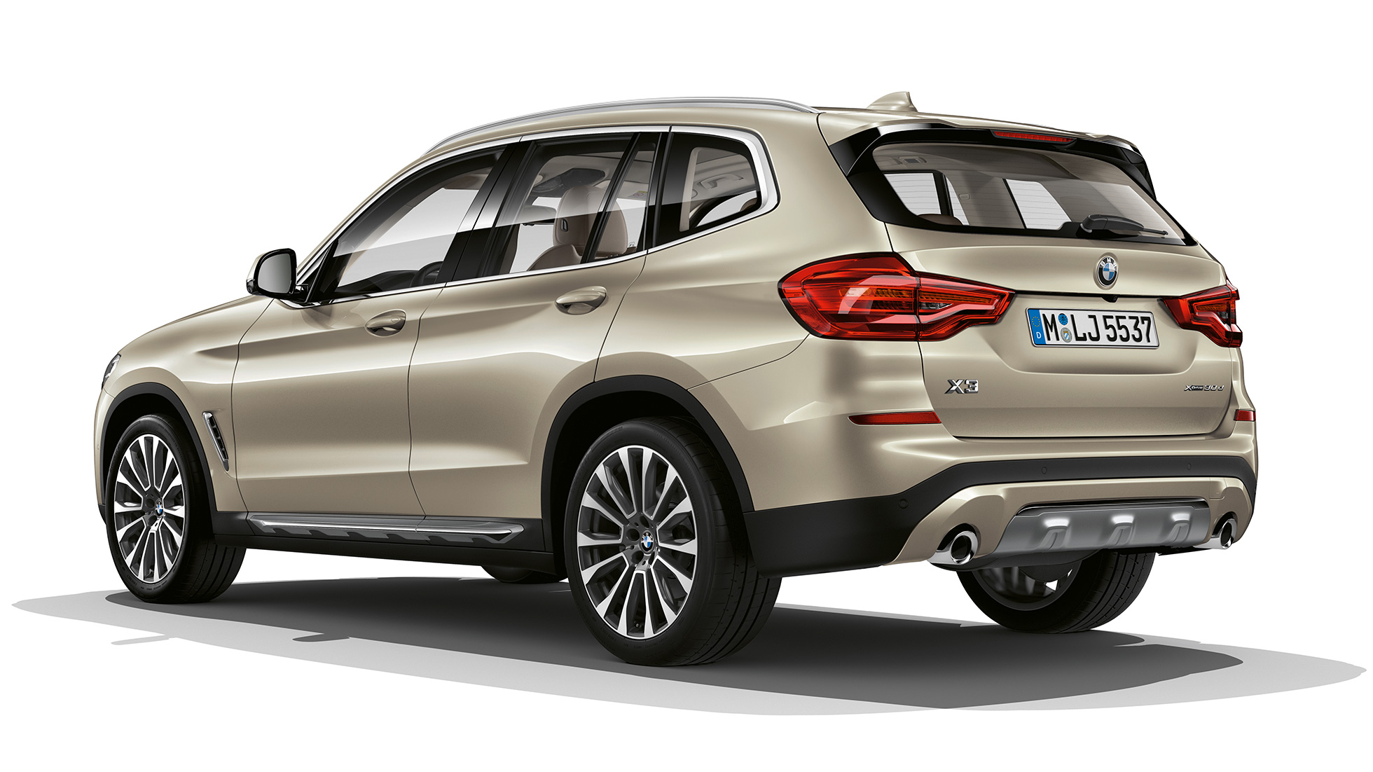 BMW X3 M40i, Modell Luxury Line, Dreiviertel Heckschuss G01 BMW X3 M40i, Modell Luxury Line, Dreiviertel Heckschuss G01