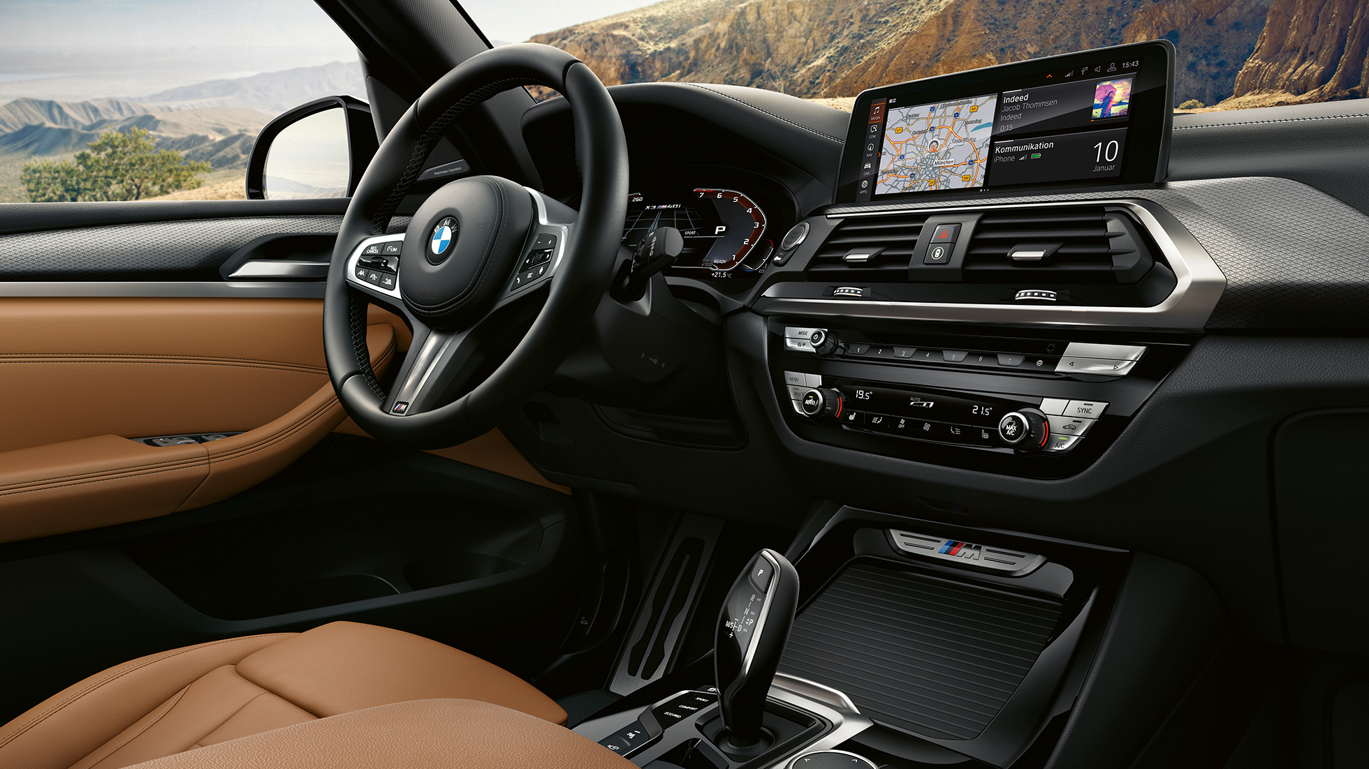 BMW X3 M40i, Lenkrad und Dashboard g01 BMW X3 M40i, Lenkrad und Dashboard g01