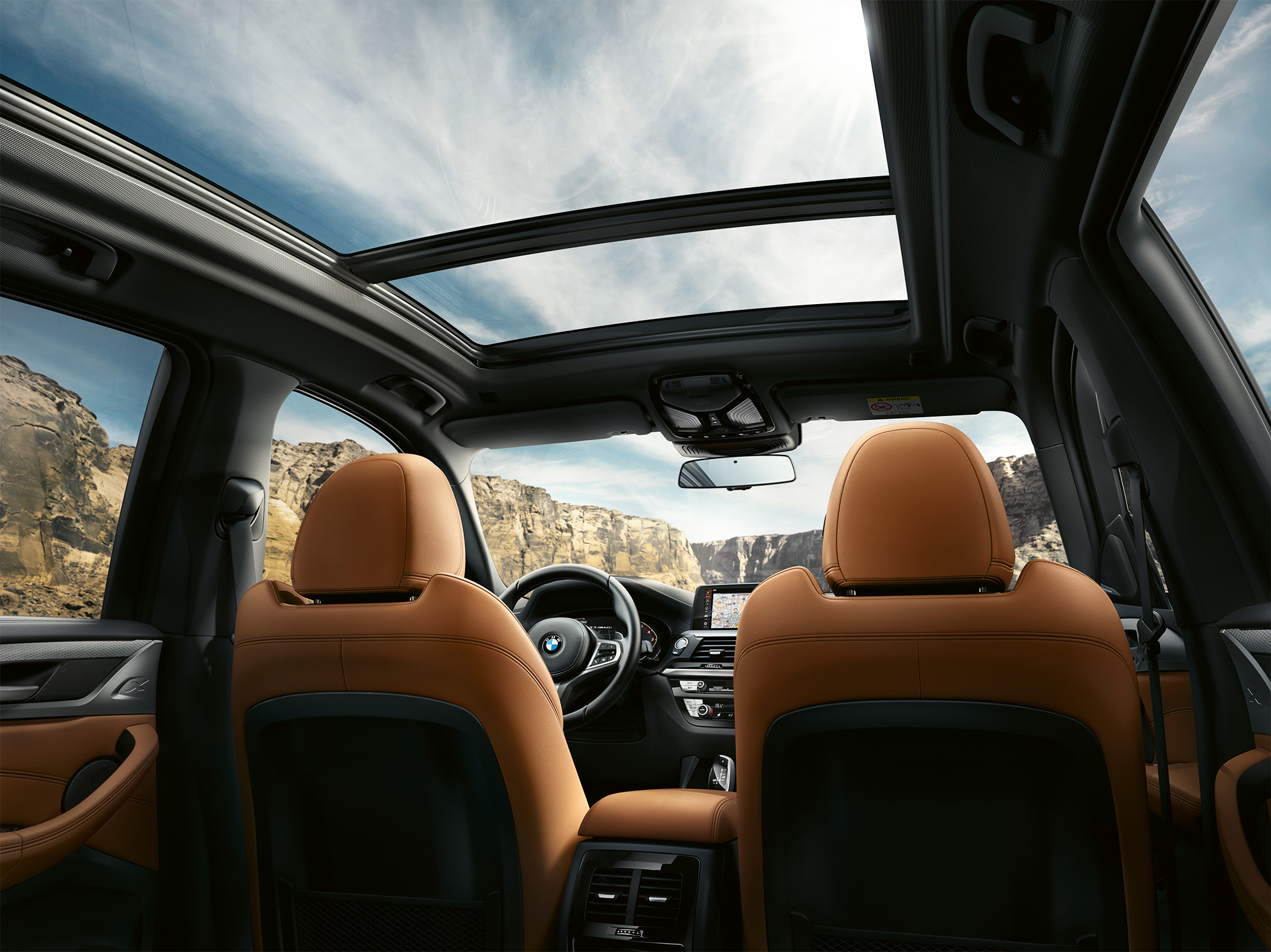 BMW X3 M40i, Interieurschuss im Cockpit g01 BMW X3 M40i, Interieurschuss im Cockpit g01