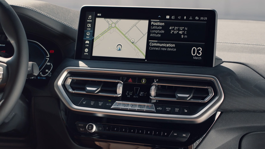 BMW X3 G01 Zentrales Informationsdisplay 2021 BMW X3 G01 Zentrales Informationsdisplay 2021