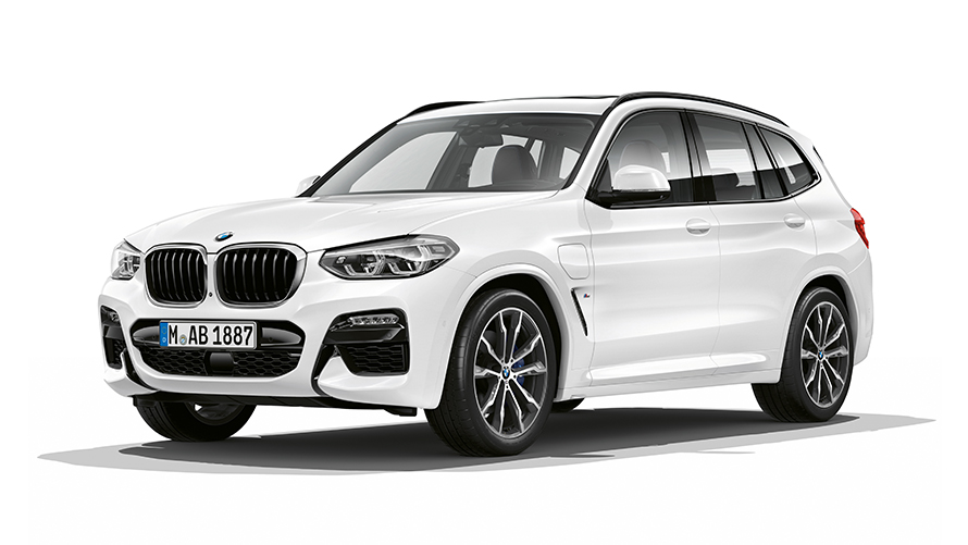 BMW X3 xDrive30e Studioaufnahme BMW X3 xDrive30e Studioaufnahme Dreiviertel-Frontansicht
