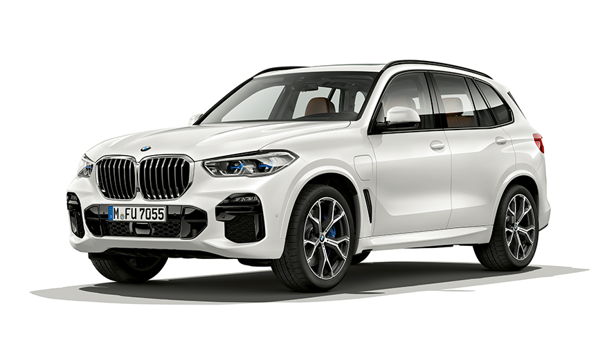 BMW X5 xDrive45e Studioaufnahme BMW X5 xDrive45e Studioaufnahme Dreiviertel-Frontansicht