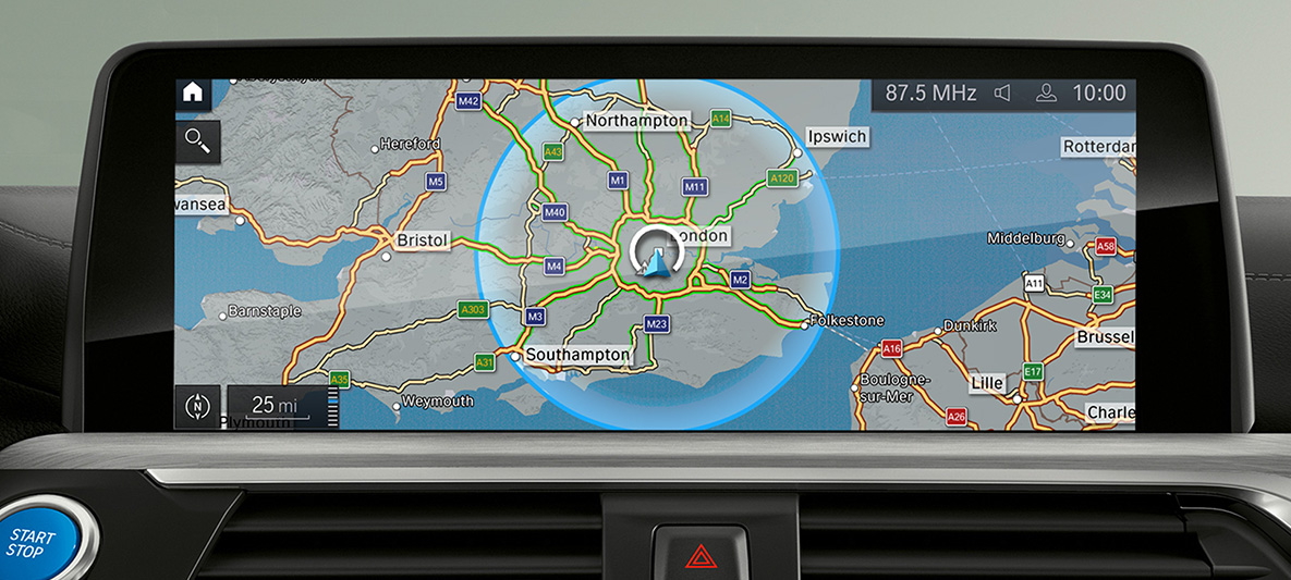 BMW Maps Connected Charging BMW Maps Connected Charging Autonomie électrique visualisitation dans le Control Display
