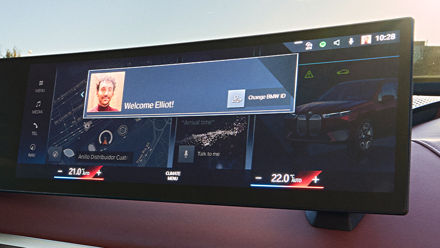 Schermata di benvenuto del Curved Display Screen Schermata di benvenuto del Curved Display Screen CID OS8