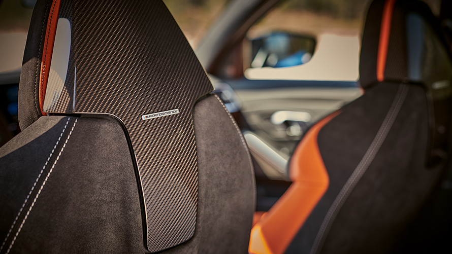 Schienale del sedile avvolgente M Performance Accessori autunno-inverno BMW Schienale del sedile avvolgente M Performance