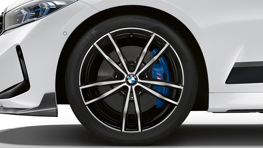 Cerchio in lega leggera da 19" nº 791 M Accessori BMW M Performance Primo piano del cerchio in lega leggera da 19" nº 791 M Accessori BMW M Performance