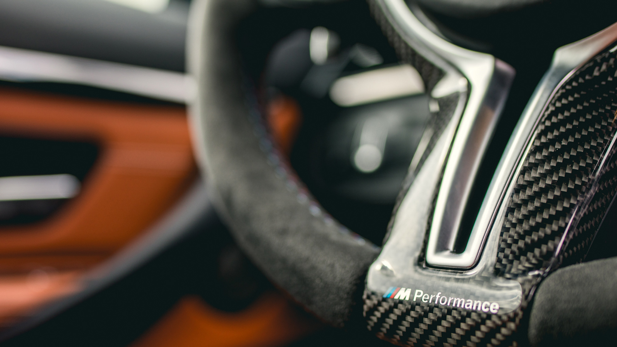 Volant en carbone pro Alcantara BMW M Performance Volant en carbone pro Alcantara design BMW M Performance