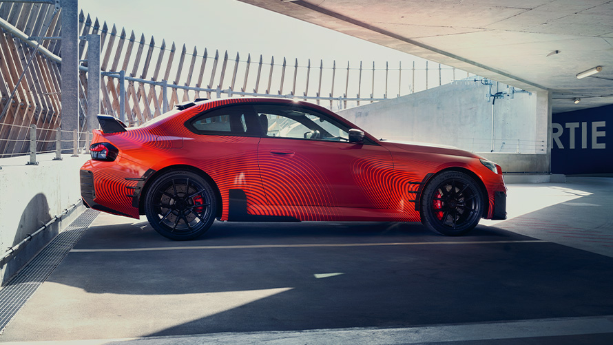 Elemento per fascione laterale M Performance destro in carbonio Accessori BMW M Performance BMW G87 M Performance Elemento frontale destro in carbonio.
