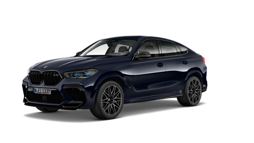 BMW X6 M Studioaufnahme BMW X6 M Studioaufnahme/Carbonschwarz metallic/Dreiviertel-Frontansicht
