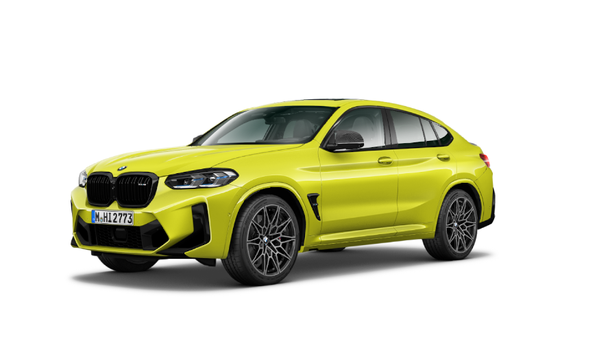 BMW X4 M Studioaufnahme BMW X4 M Studioaufnahme/M Sao Paulo Gelb/Dreiviertel-Frontansicht