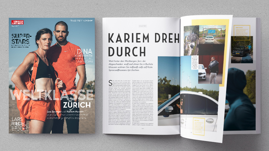 Sicht auf das Titelbild und Teil des Inhalts vom Magazin zur Weltklasse Sicht auf das Titelbild und Teil des Inhalts vom Magazin zur Weltklasse