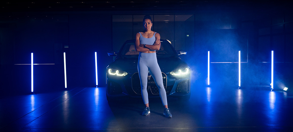 BMW Ambassadorin für Höchstleistung.
